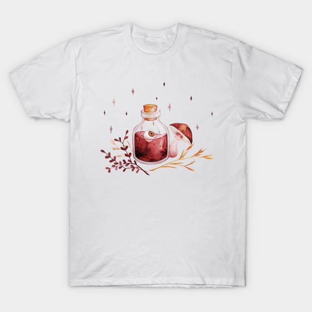 Spooky eye potion T-Shirt by Hana Nekrep Art